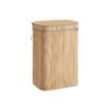 Bamboo Laundry Hamper with Lid Natural Beige
