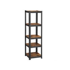 5-Tier Steel Shelving Unit ,bookshelf 37 x 37 x 150 cm