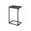 C-Shaped Side Table Ebonised Oak and Black
