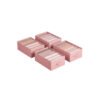 Set of 4 Drawer Organisers with 6 Compartments Jelly Pink