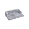 122 x 95 x 18 cm FluffyHug Dog Sofa Bed Grey