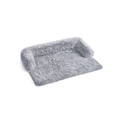 122 x 95 x 18 cm FluffyHug Dog Sofa Bed Grey