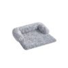 80 x 75 x 16 cm FluffyHug Dog Sofa Bed Grey Ombré