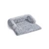 95 x 85 x 16 cm FluffyHug Dog Sofa Bed Grey Ombré