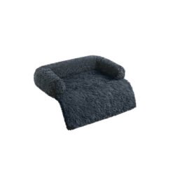 80 x 75 x 16 cm FluffyHug Dog Sofa Bed M Dark Grey