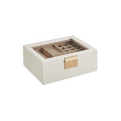 2-Layer Jewellery Organiser with Removable Tray Cloud White
