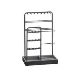Jewellery Display Stand with Metal Frame and Velvet Tray