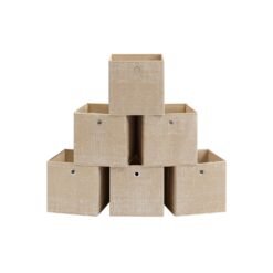 Set of 6 Non-Woven Fabric Box with Handle