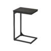 C-Shaped Side Table Ebonised Oak and Black