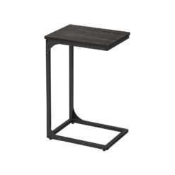 C-Shaped Side Table Ebonised Oak and Black