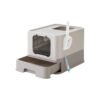 Cat Litter Box with Lid, Covered Litter Box with Top Entry