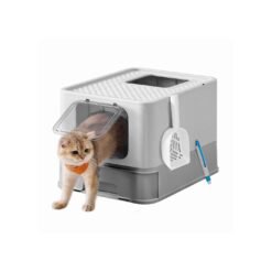 Cat Litter Box with Lid and Top Entry