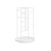 Rotating Jewellery Stand with Bottom Tray Cloud White