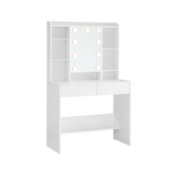 Dressing Table with LED Lights Cloud White
