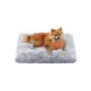 65 x 45 cm Fluffy Dog Bed Grey Ombré