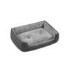 Dog Sofa Bed L Slate Grey and Dove Grey