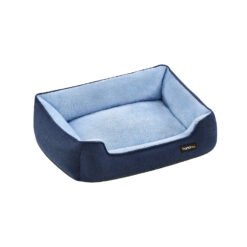 Dog Sofa Bed with Raised Edges M Pale Blue