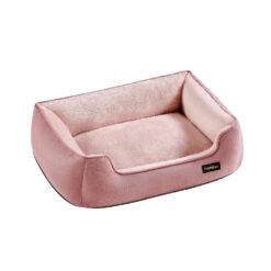 Dog Sofa Bed with Raised Edges M Jelly Pink