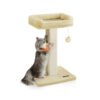 71 cm Tall Cat Scratching Post with Woven Sisal Beige