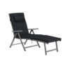 Folding Sun Lounger with 6 cm Thick Mattress