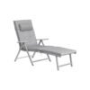 Foldable Sun Lounger with 6 cm Mattress