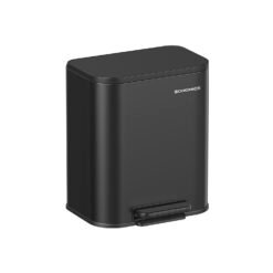 20L Kitchen Bin with Wide Non-Slip Pedal Ink Black