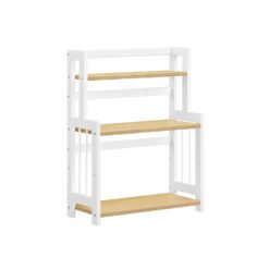 3-Tier Countertop Spice Rack with Bamboo Frame Natural Oak