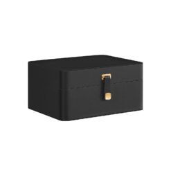 2-Layer Jewellery Box with Mirror and Tray Ink Black
