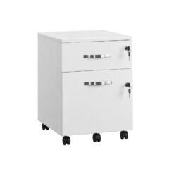 Lockable File Cabinet, Filing Pedestal with 2 Drawers