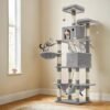 XL Cat Tree Tower for Multi-Cat Households, Light Grey