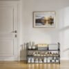 3-Tier Shoe Rack, Shoe Storage Organiser, Metal Storage Rack