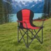 Camping Chair, Folding Outdoor Chair with Padded Seat, Cup Holder