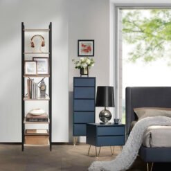 Storage Rack with 6 Tiers, Book Shelf, 30 x 40 x 187.5 cm, for Study, Living Room, Bedroom, Greige