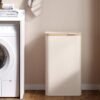 Laundry Hamper with Lid, Large Laundry Basket, 90 L