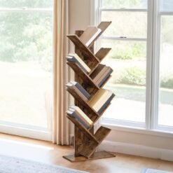 Tree-Shaped Corner Bookcase, Brown