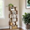 Bookshelf, 6-Tier Bookcase, Room Divider