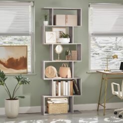 Bookshelf, 6-Tier Bookcase, Room Divider