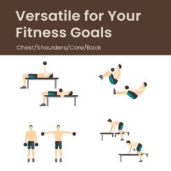 Dumbbells Set, Barbell, 2 x 15 kg Adjustable Dumbbells with Extra Barbell Bar