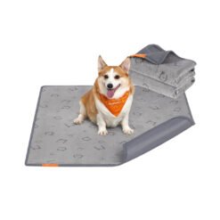 Reusable Dog Training Pads 2 Pack 122 x 91 cm Dove Grey
