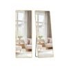 Full Length Mirror 160 x 50 cm Rectangle with Stand Pale Gold
