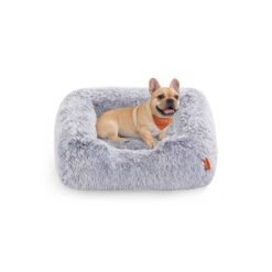 Dog Bed 71 x 55 x 18 cm with Soft Padding Grey Ombré
