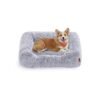 Dog Bed 91 x 68 x 18 cm with Soft Padding Grey Ombré