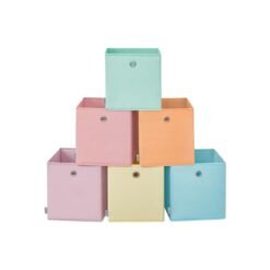 Set of 6 Storage Cubes 30 x 30 x 30 cm Fit Cube Storage Unit