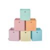 Set of 6 Storage Cubes 26 x 26 x 28 cm Fit Cube Storage Unit
