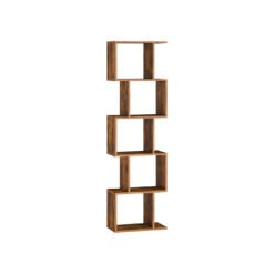 Bookshelf with cube shelves and room divider storage