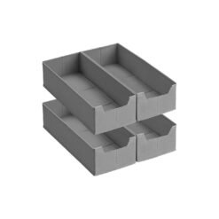 Set of foldable drawer organisers with dividers