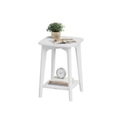 Side table with lower shelf