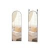 Arched full length mirror for door or wall mounting