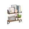 Set of 2 Wall Shelves 2 Mounting Ways