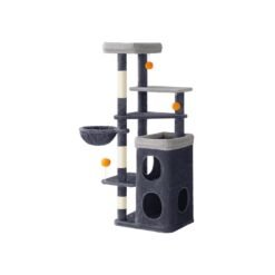 Multi level cat tree with caves basket and scratching posts